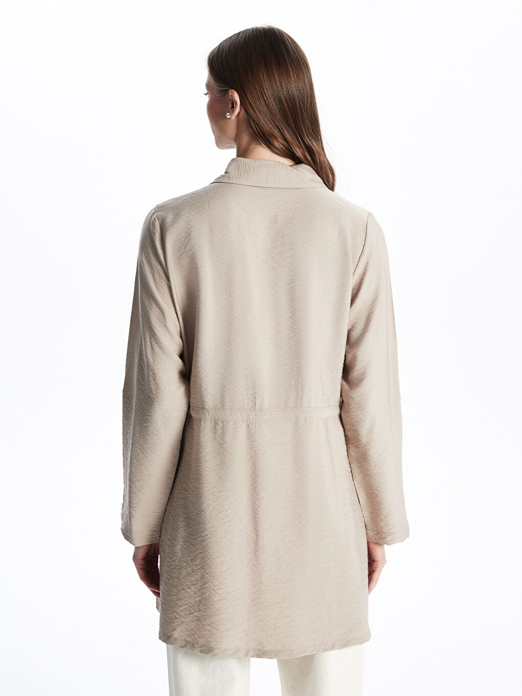 Bej Kadın Gömlek Tunik-3