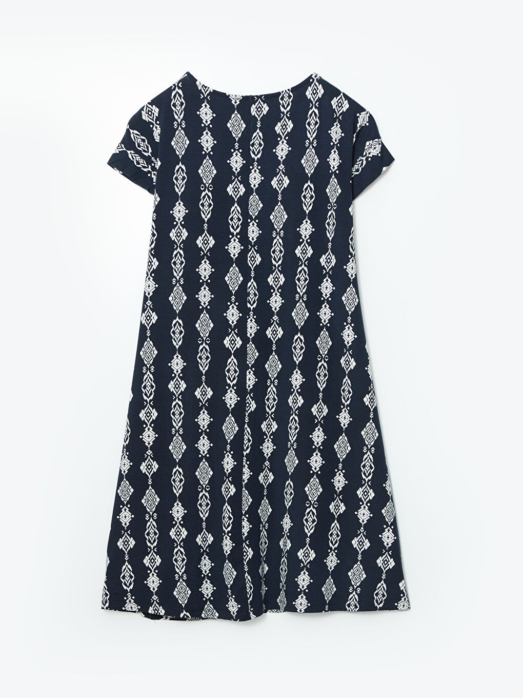 LCW Grace Crew Neck Patterned Women's Dress -S5GE13Z8-LRA