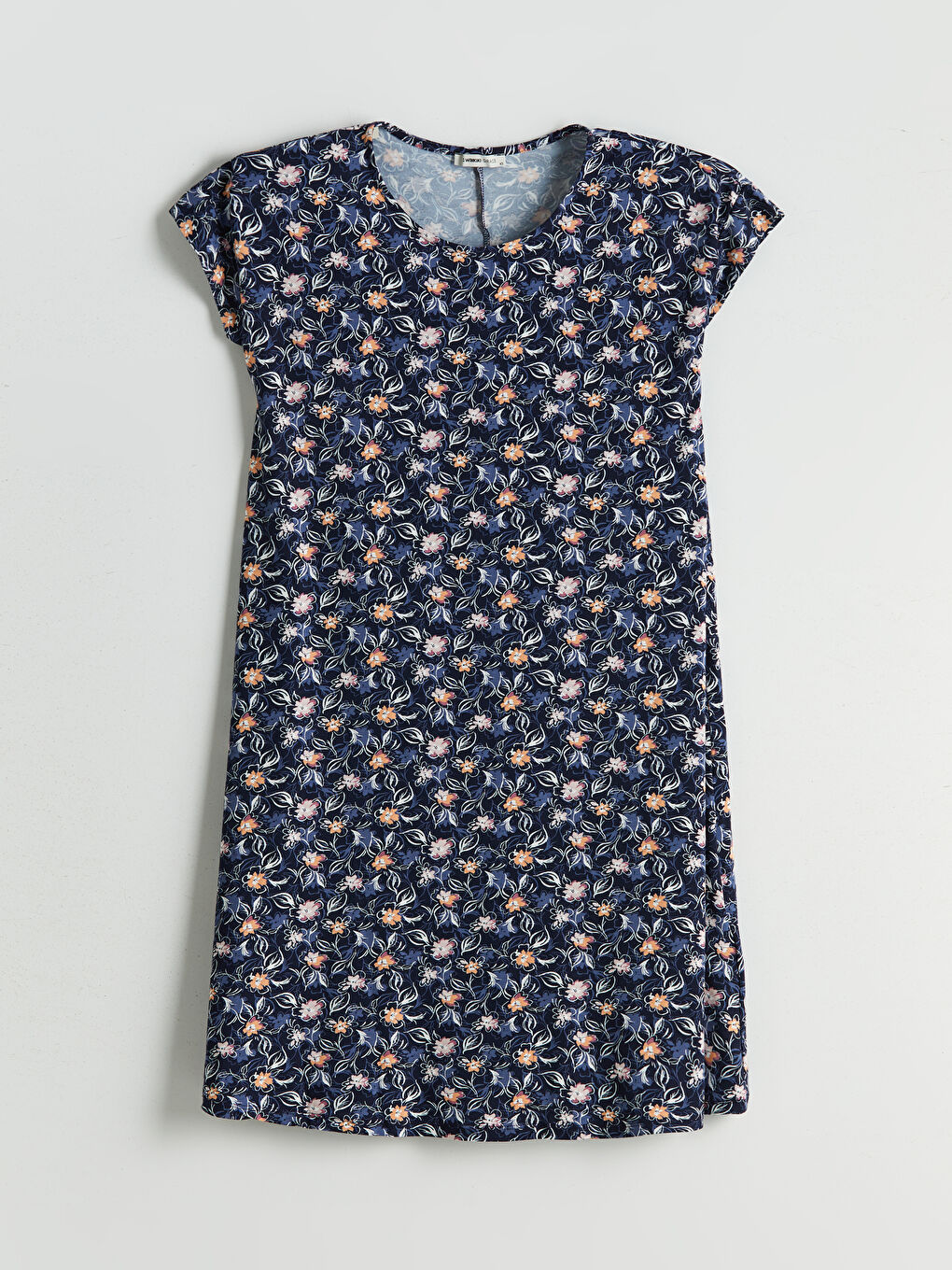 LCW Grace Crew Neck Floral Women's Dress -S5GE13Z8-LSY