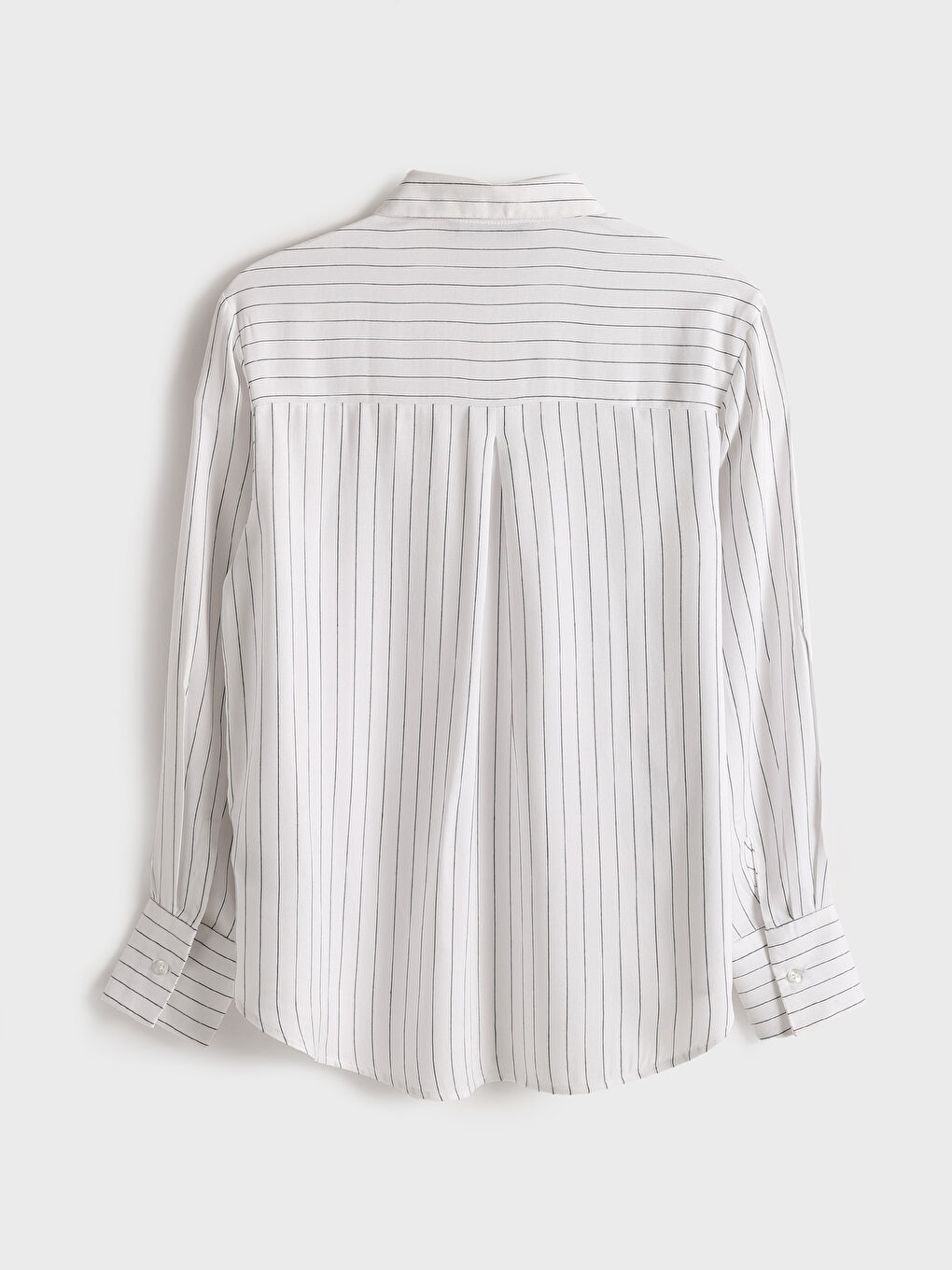 Chemise en Popeline Rayée pour Femmes-1