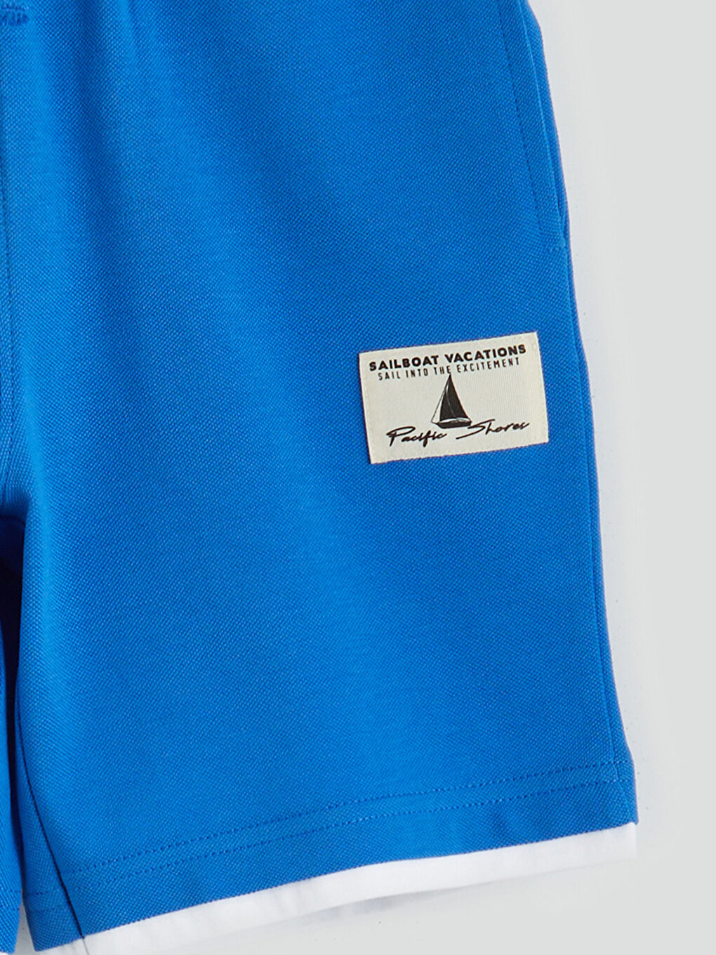 Mavi Beli Lastikli Erkek Çocuk Şort-2