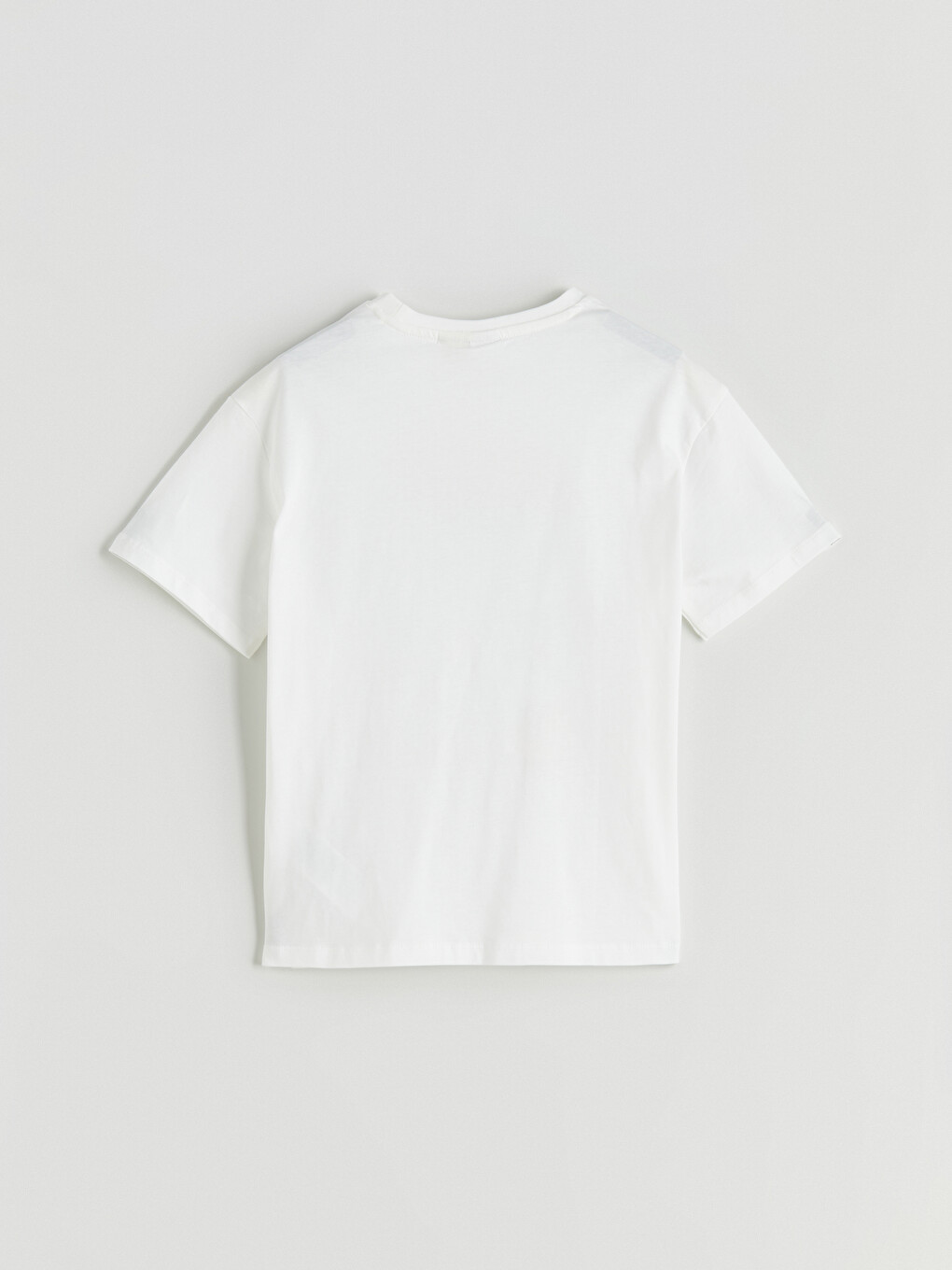 T-shirt E Gjatë Me Jakë Të Rrumbullakët, E Stampuar Stitch Për Vajza-2