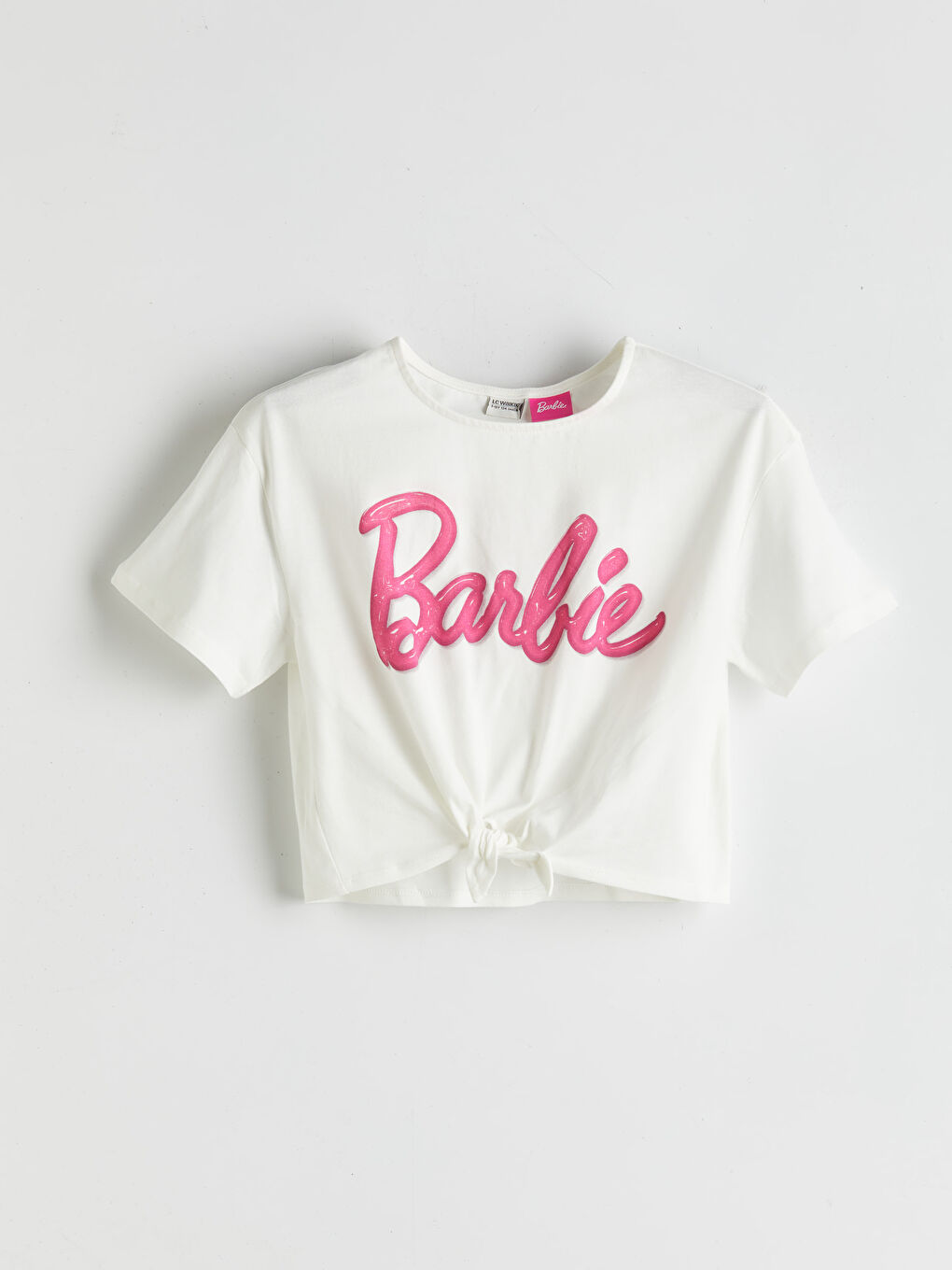LCW Kids Crew Neck Barbie Printed Girls' T-Shirt -S5GE43Z4-R9J