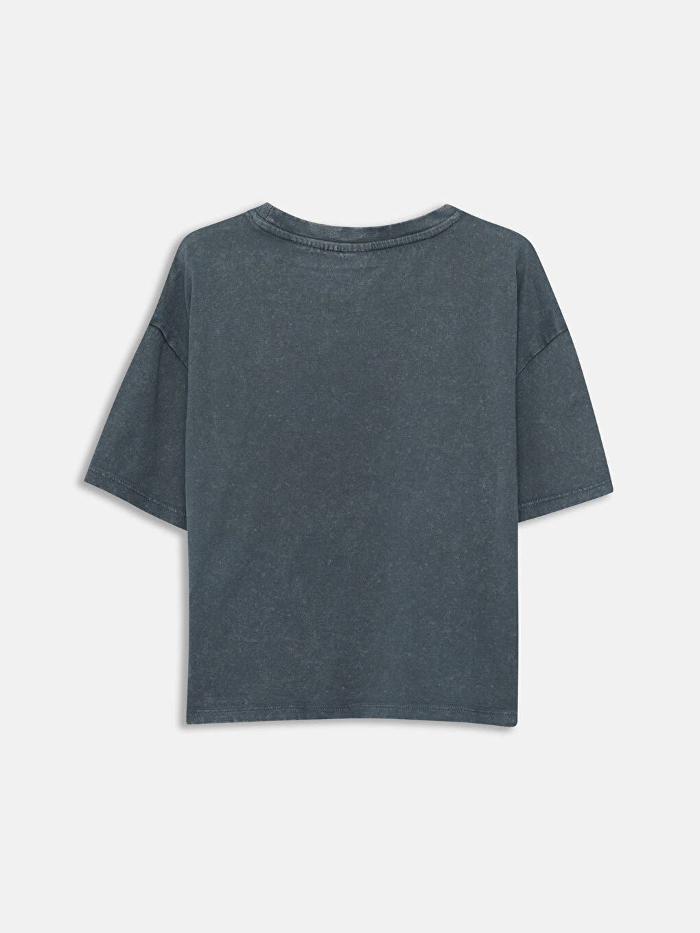 Crew Neck Stitch Printed Girls' T-Shirt -S5GE53Z4-502