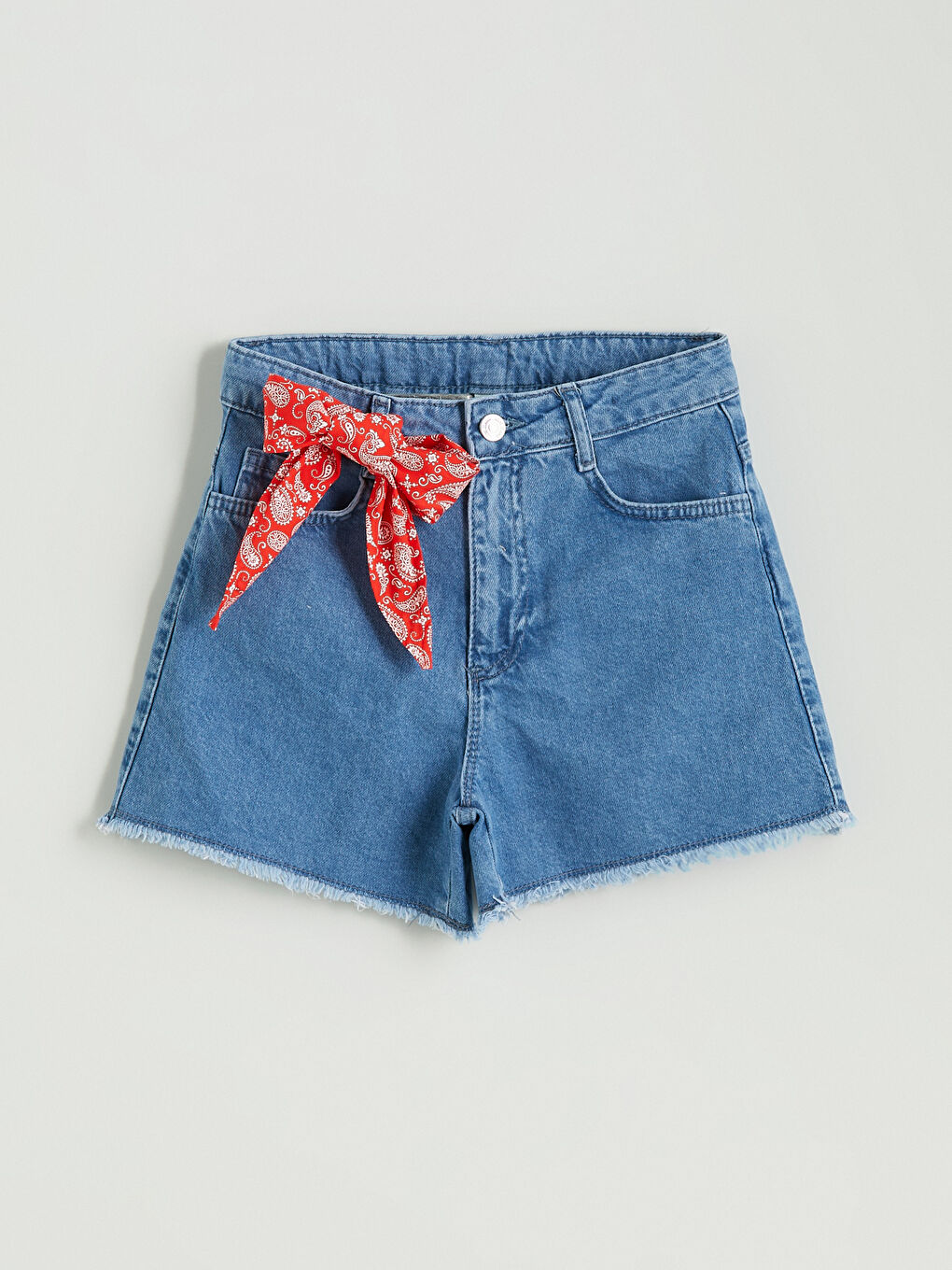 LCW Kids Kız Çocuk Jean Şort -S5GE60Z4-SHK
