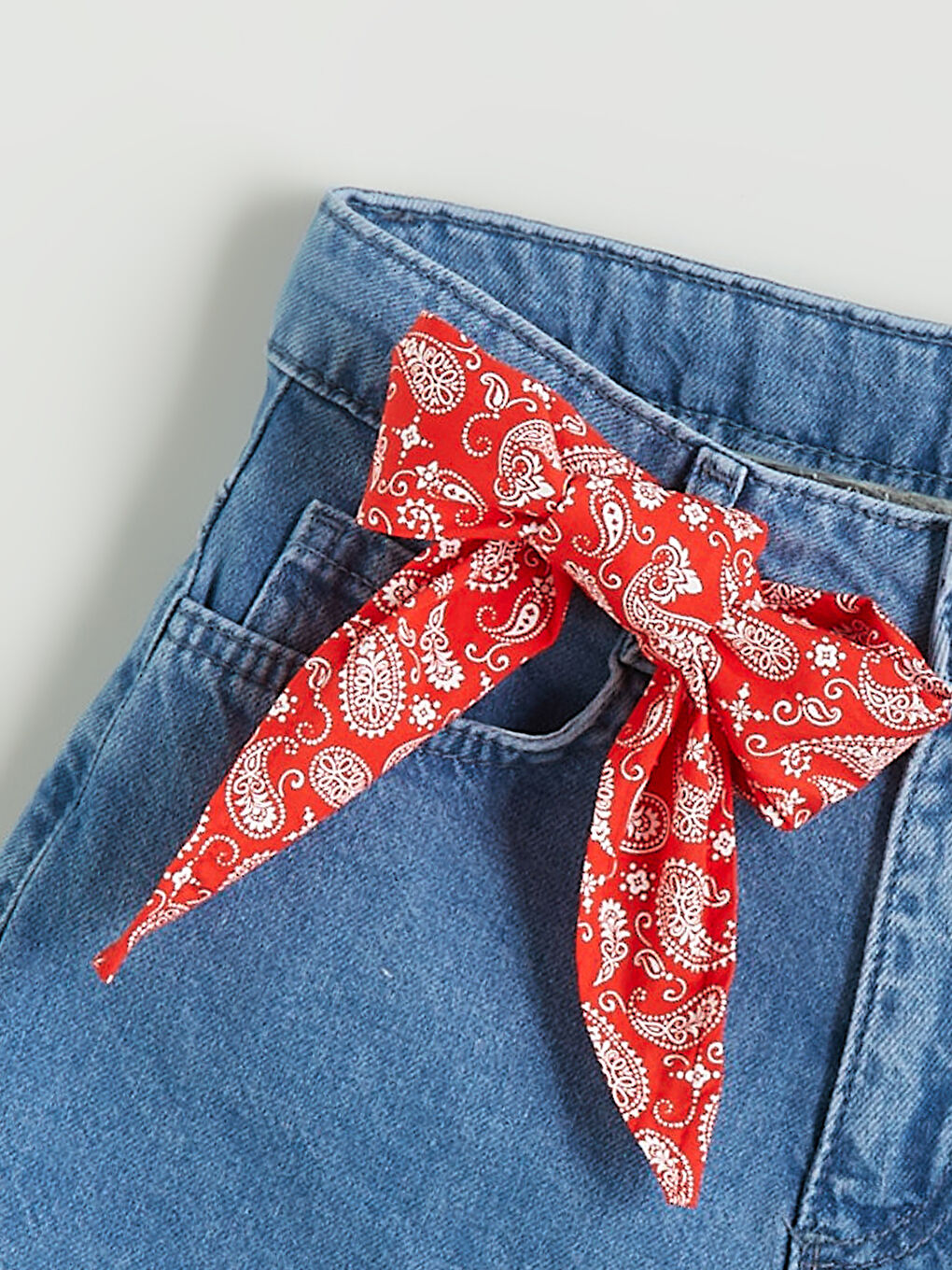 LCW Kids Kız Çocuk Jean Şort -S5GE60Z4-SHK