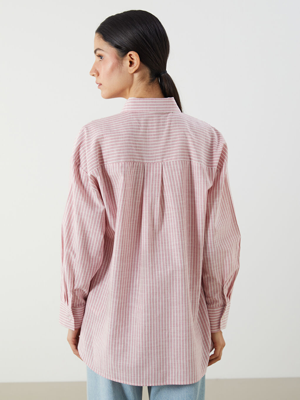 LCW Modest Woman PINK Shirt Tunic -S5GE83Z8-LHF