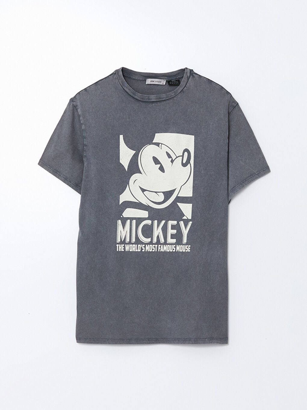 Crew Neck Mickey Mouse Printed Women's T-Shirt -S5GE95Z8-DC4
