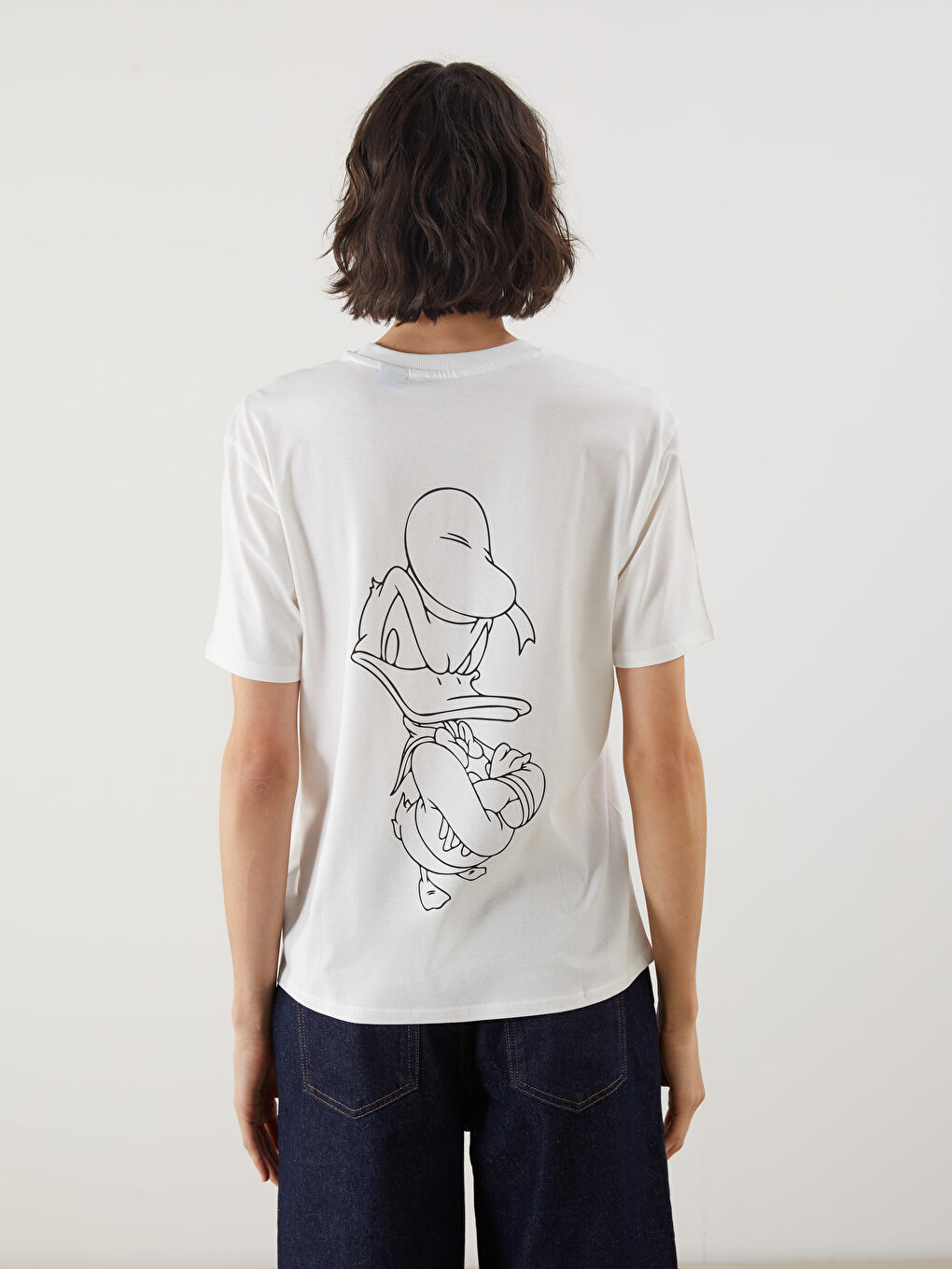 Woman ECRU T-Shirt -S5GE96Z8-R9J
