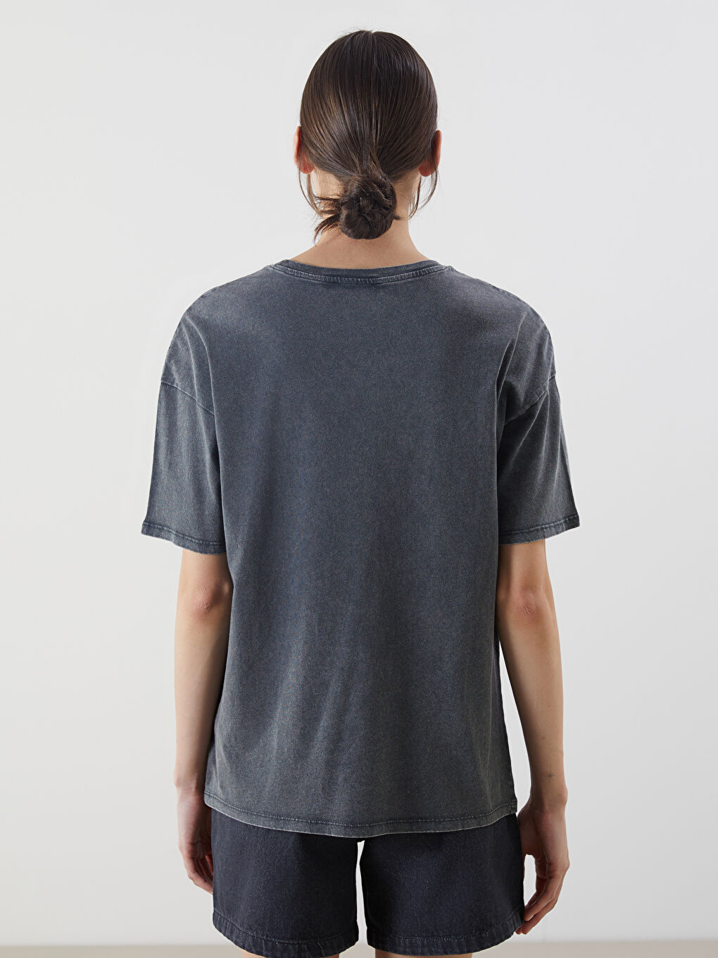 Crew Neck Printed Women's T-Shirt -S5GF10Z8-DC4