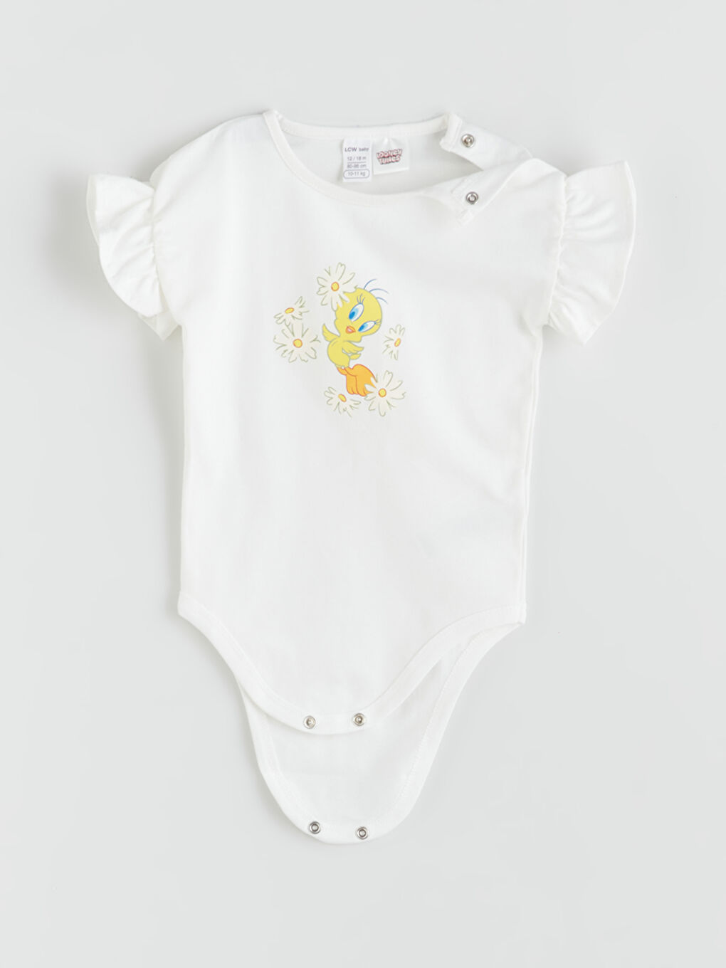 LCW baby Tvitijev Bodi sa Štampom i Šorts za Bebe Devojčice 2 Komada -S5GF42Z1-FDU