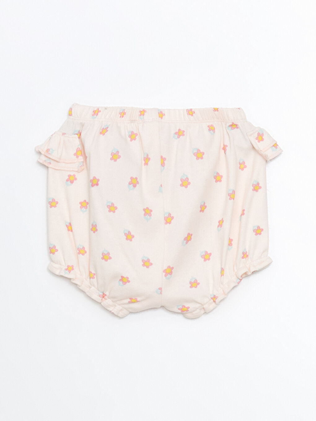 Pembe Kız Bebek Çiçekli Şort-1