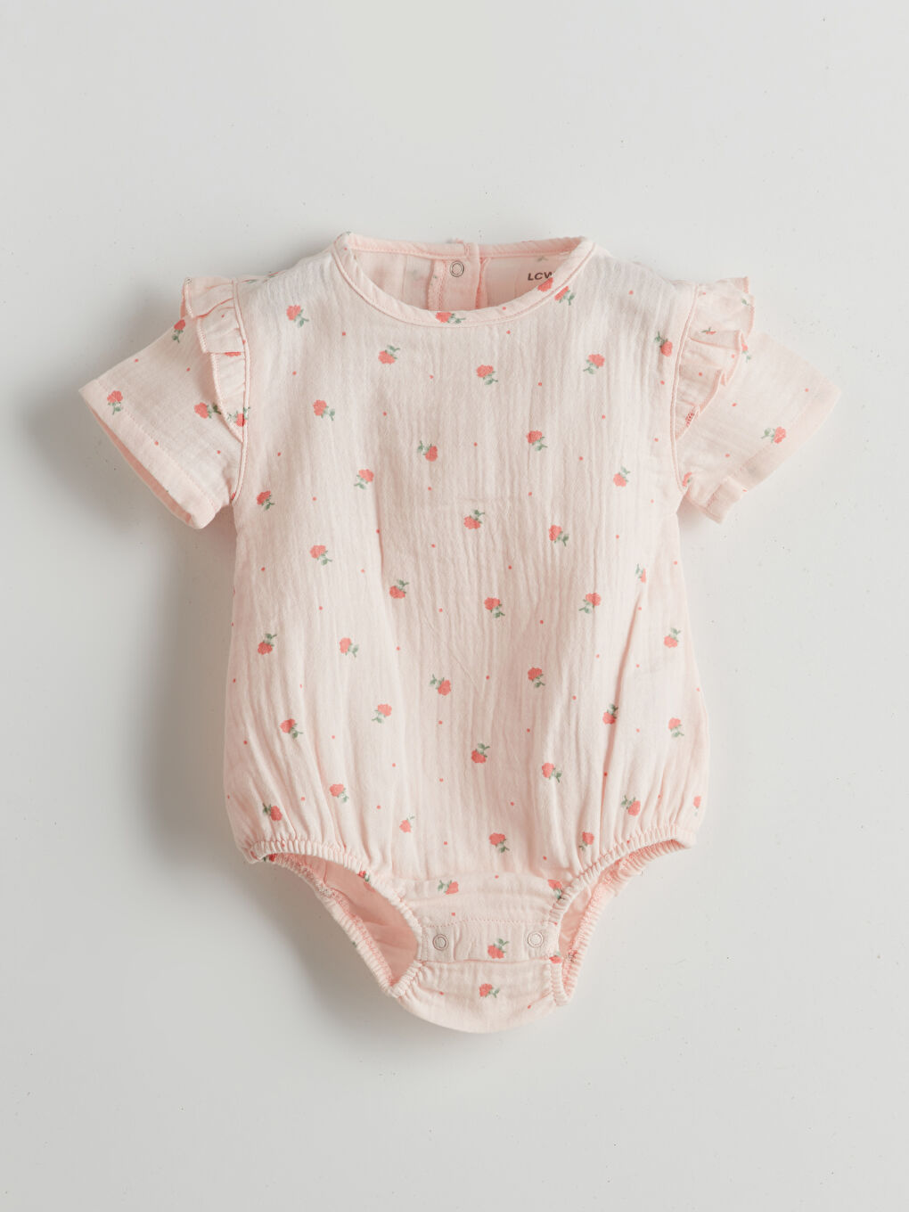 LCW baby Çiçekli Çıtçıtlı Body ve Şort 2'li -S5GF61Z1-LT4