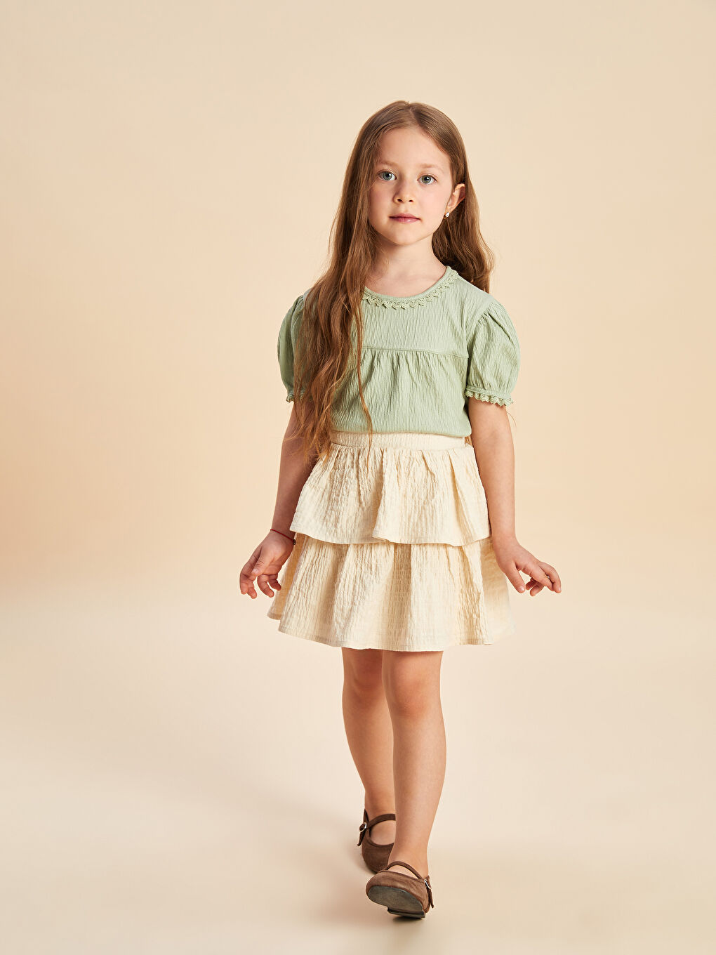 Girl BEIGE Skirt -S5GF80Z1-CWP