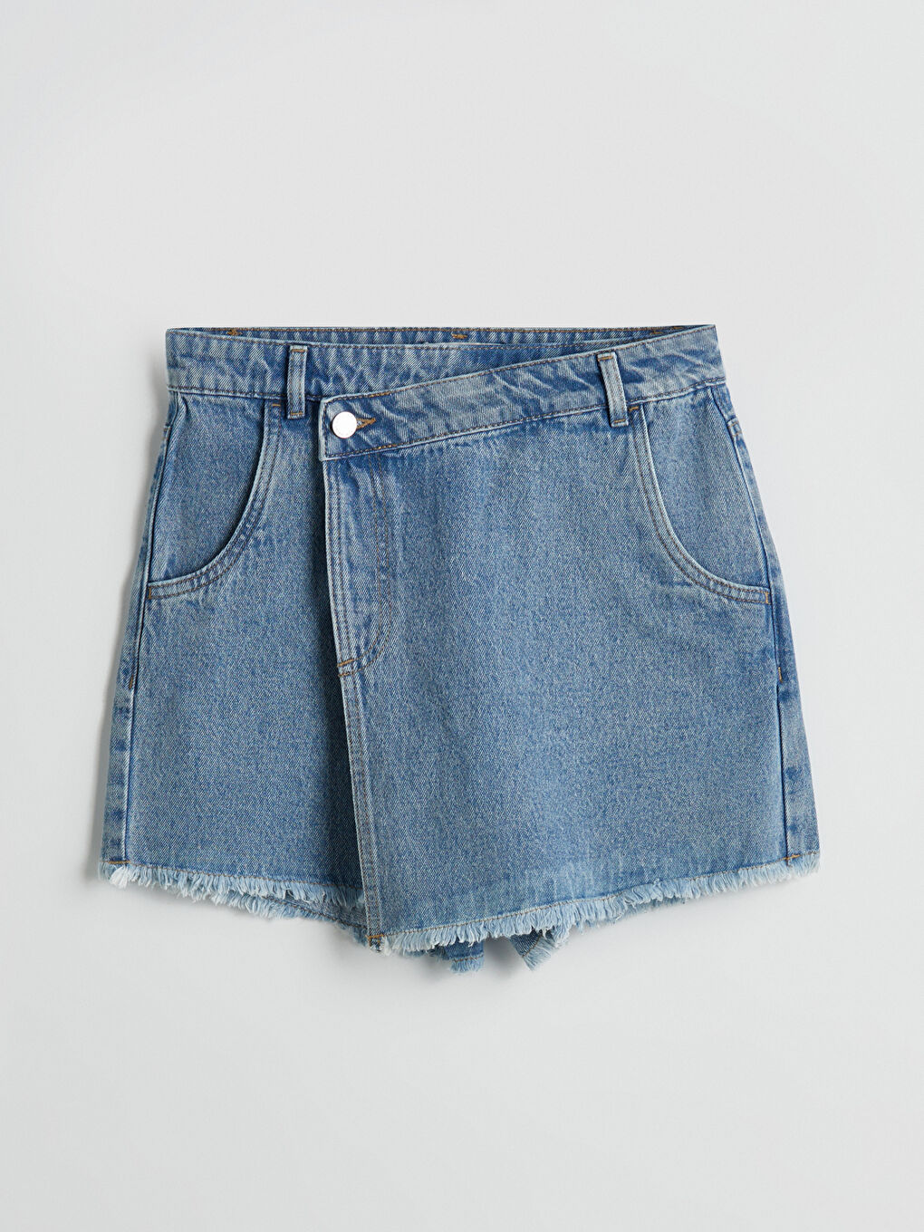 Standard Fit Women's Denim Skort -S5GG05Z8-311