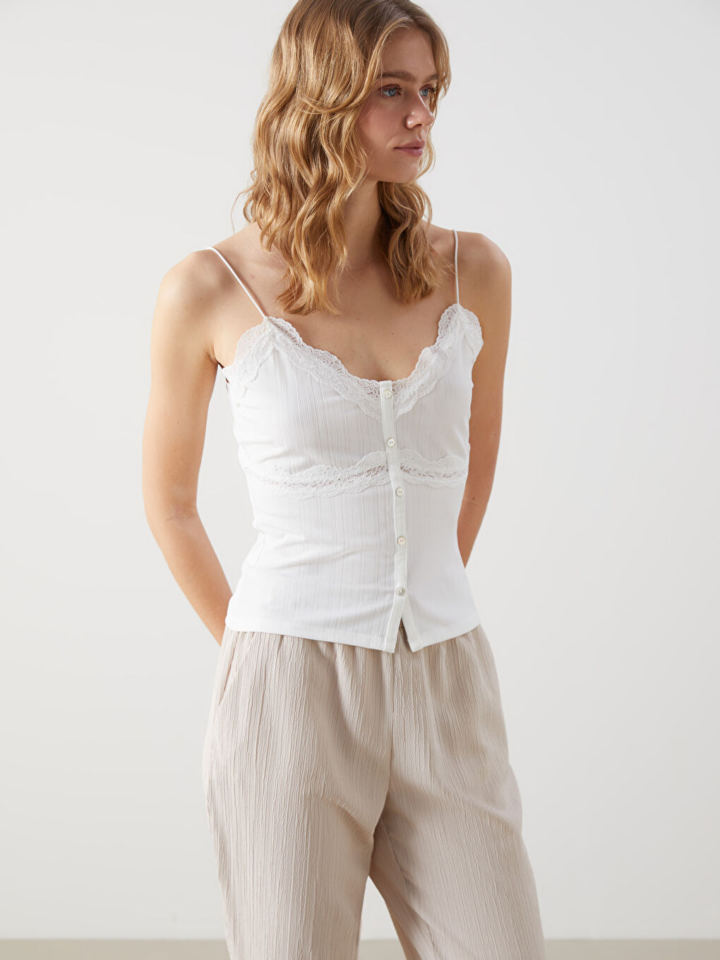 V Neck Women's Tank Top -S5GG51Z8-R9J