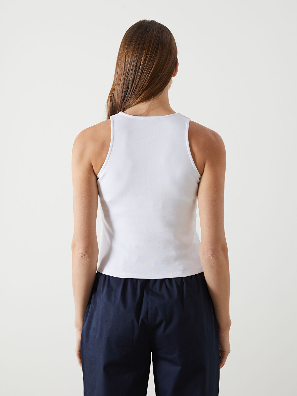 Halter Neck Embroidered Women's Tank Top -S5GG52Z8-R9J