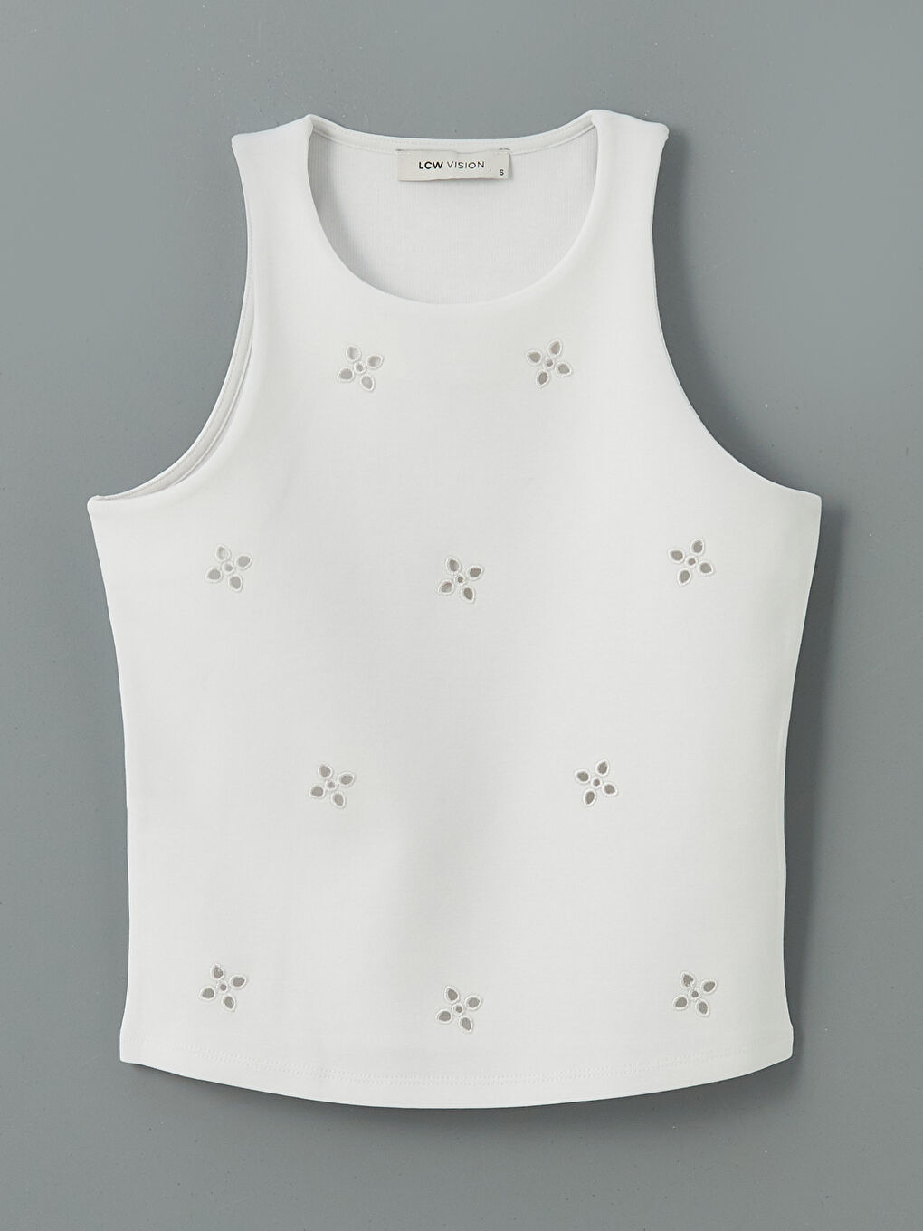 Halter Neck Embroidered Women's Tank Top -S5GG52Z8-R9J