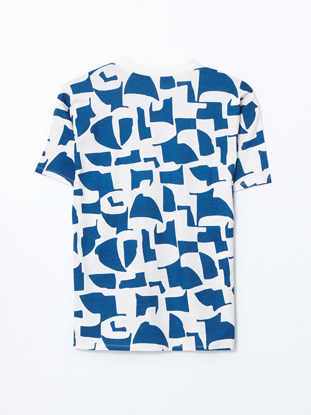 Crew Neck Patterned Oversize Women's T-Shirt-5