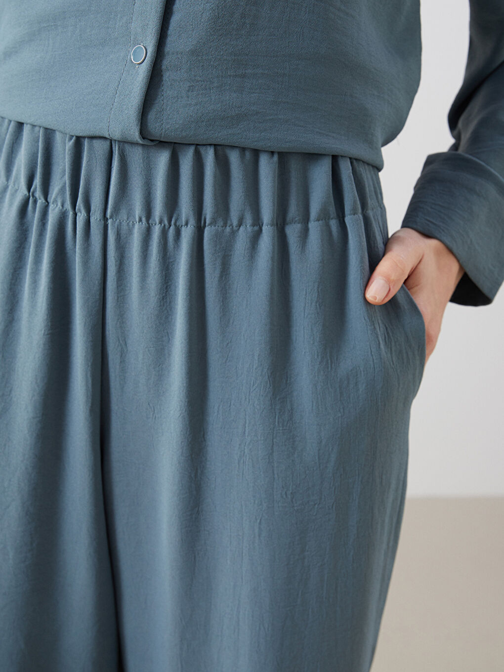 Elastic Waist Women'S Pants -S5GG86Z8-GXP