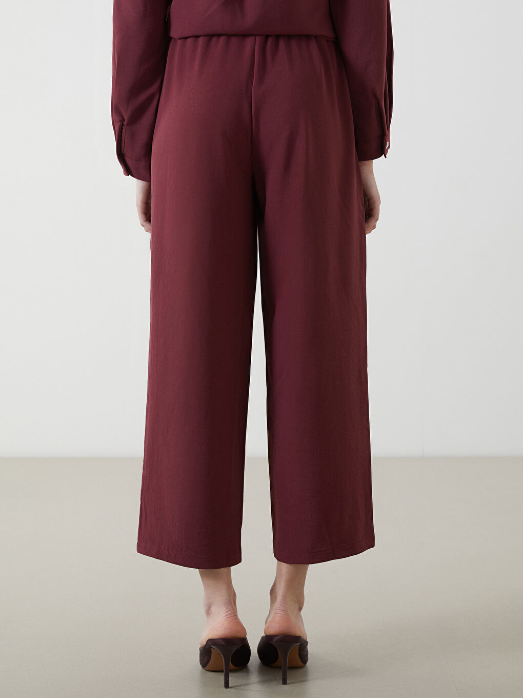Elastic Waist Women'S Pants -S5GH03Z8-HMT
