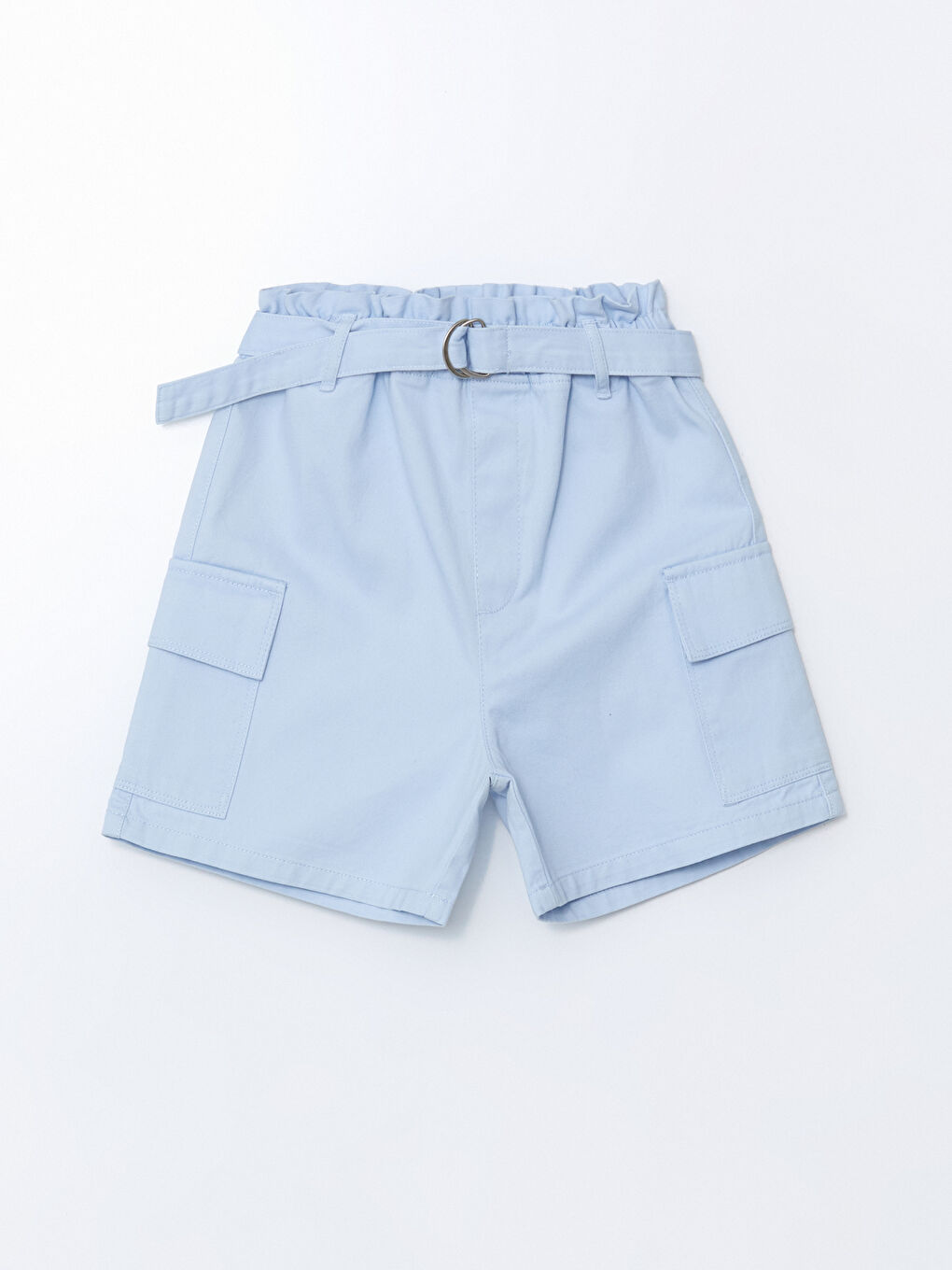 LCW Kids Elasticated Waist Girls' Cargo Shorts -S5GH94Z4-G0K
