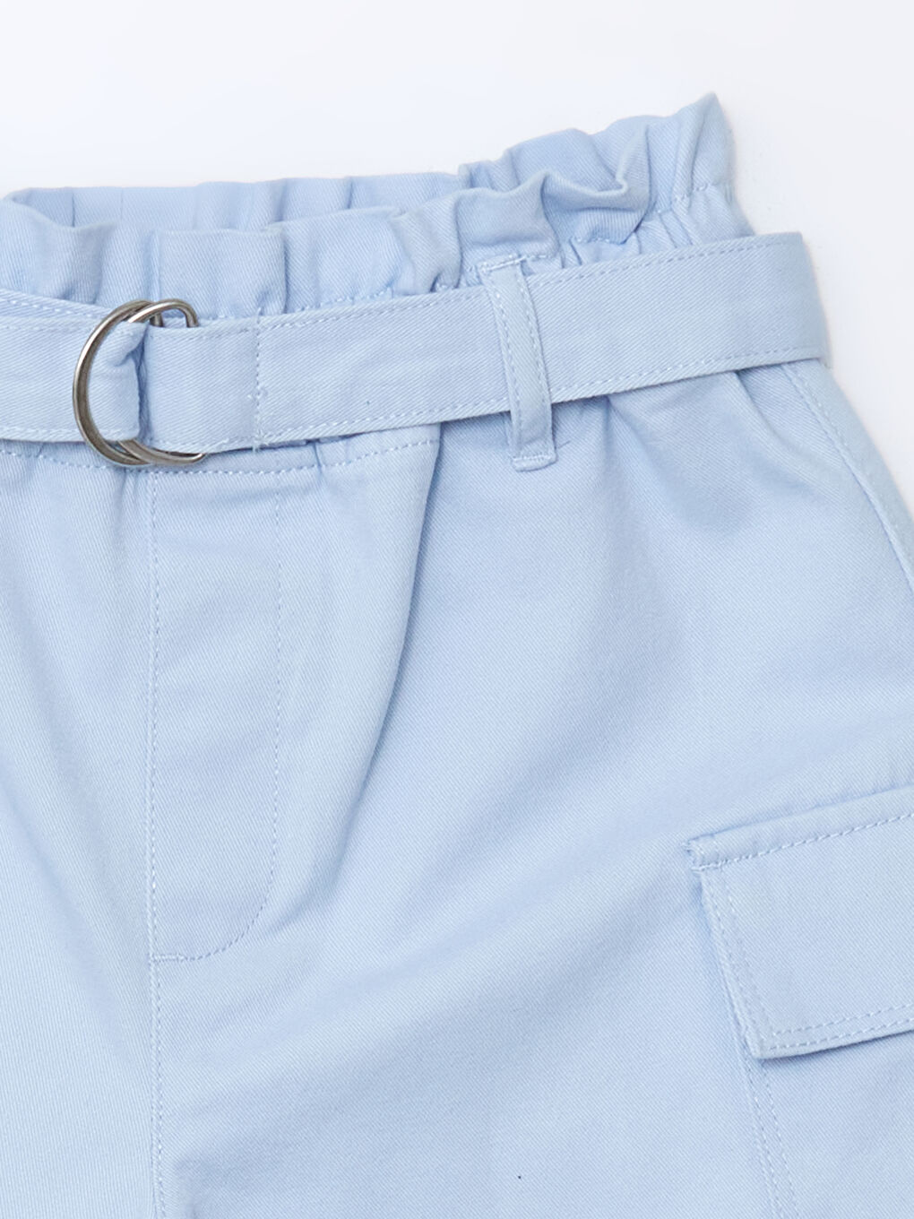 LCW Kids Elasticated Waist Girls' Cargo Shorts -S5GH94Z4-G0K