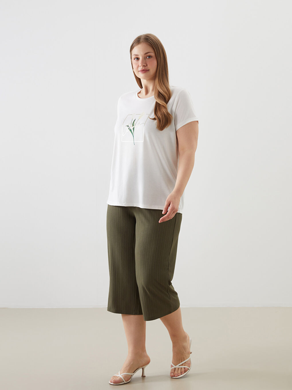 Elastic Waist Capri -S5GH97Z8-HDA
