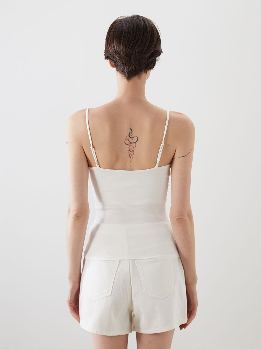 Ekru U Yaka Kadın Atlet-3