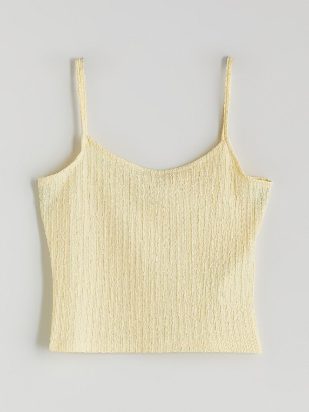 Woman YELLOW Crop Top -S5GI19Z8-FRS