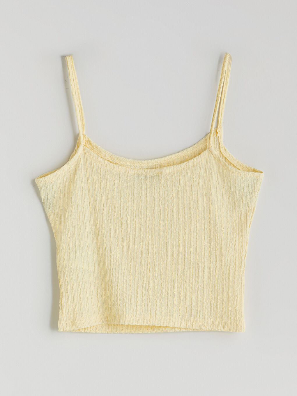 Woman YELLOW Crop Top -S5GI19Z8-FRS