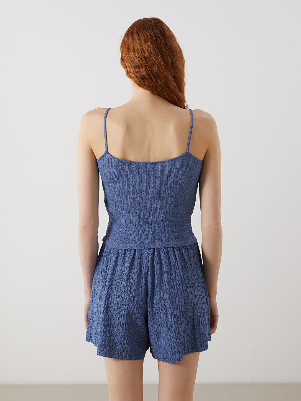 Woman BLUE Crop Top -S5GI19Z8-KZZ
