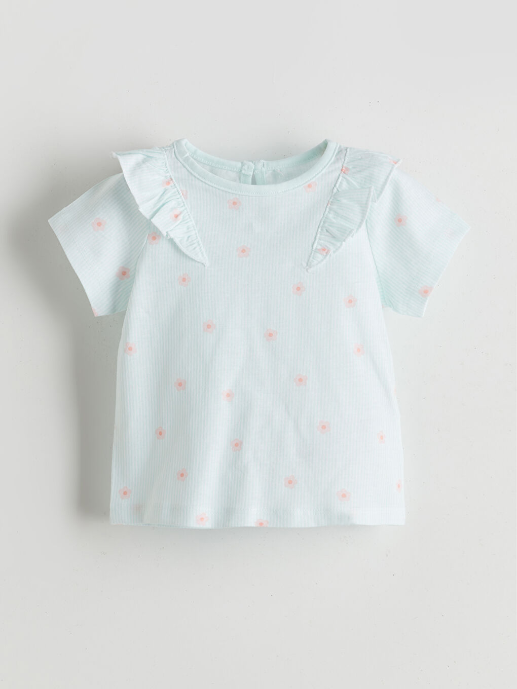 LCW baby Çiçekli Kız Bebek Bluz ve Şort 2'li -S5GI53Z1-LRL