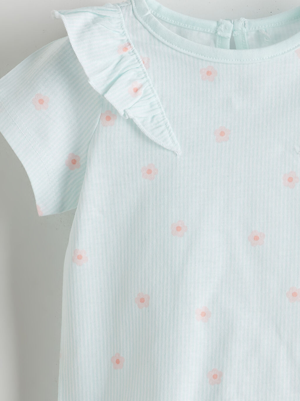 LCW baby Çiçekli Kız Bebek Bluz ve Şort 2'li -S5GI53Z1-LRL