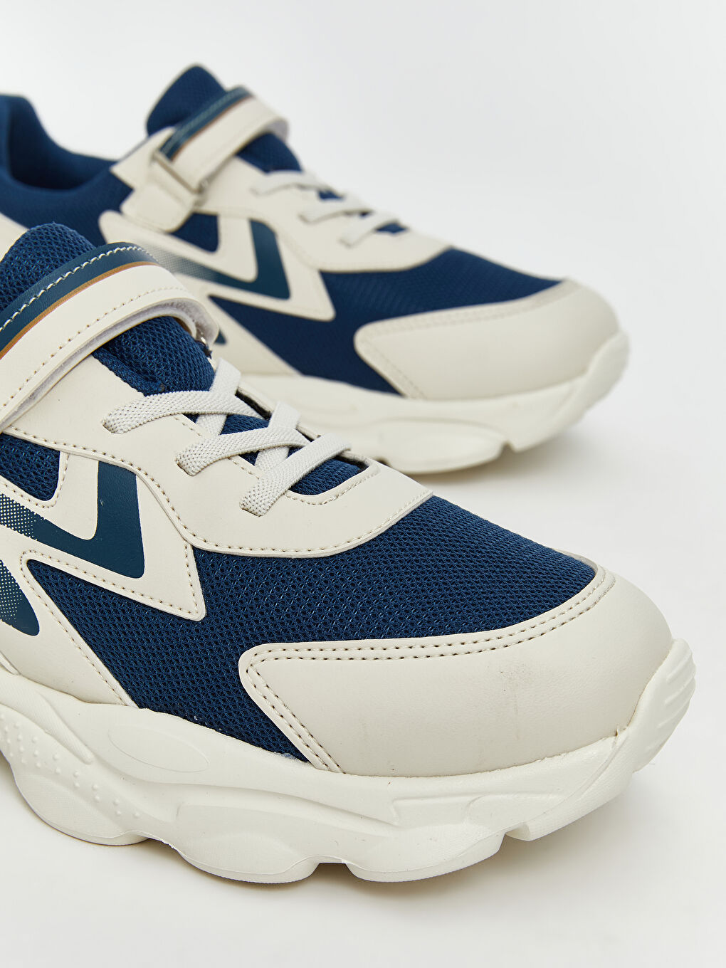 Petrol Bağcık ve Cırt Cırtlı Erkek Çocuk Spor Ayakkabı-2