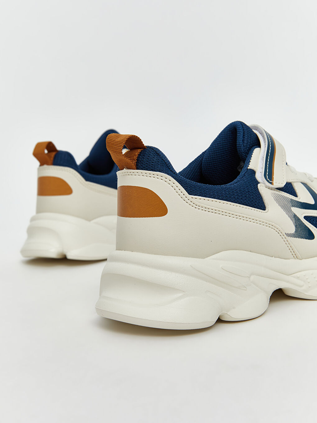 Petrol Bağcık ve Cırt Cırtlı Erkek Çocuk Spor Ayakkabı-4