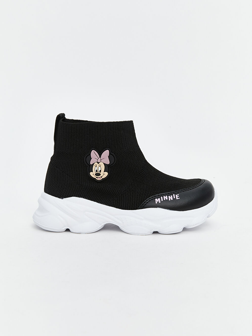 LCW STEPS Siyah Minnie Mouse Baskılı Kız Çocuk Bilek Boy Spor Ayakkabı - 1
