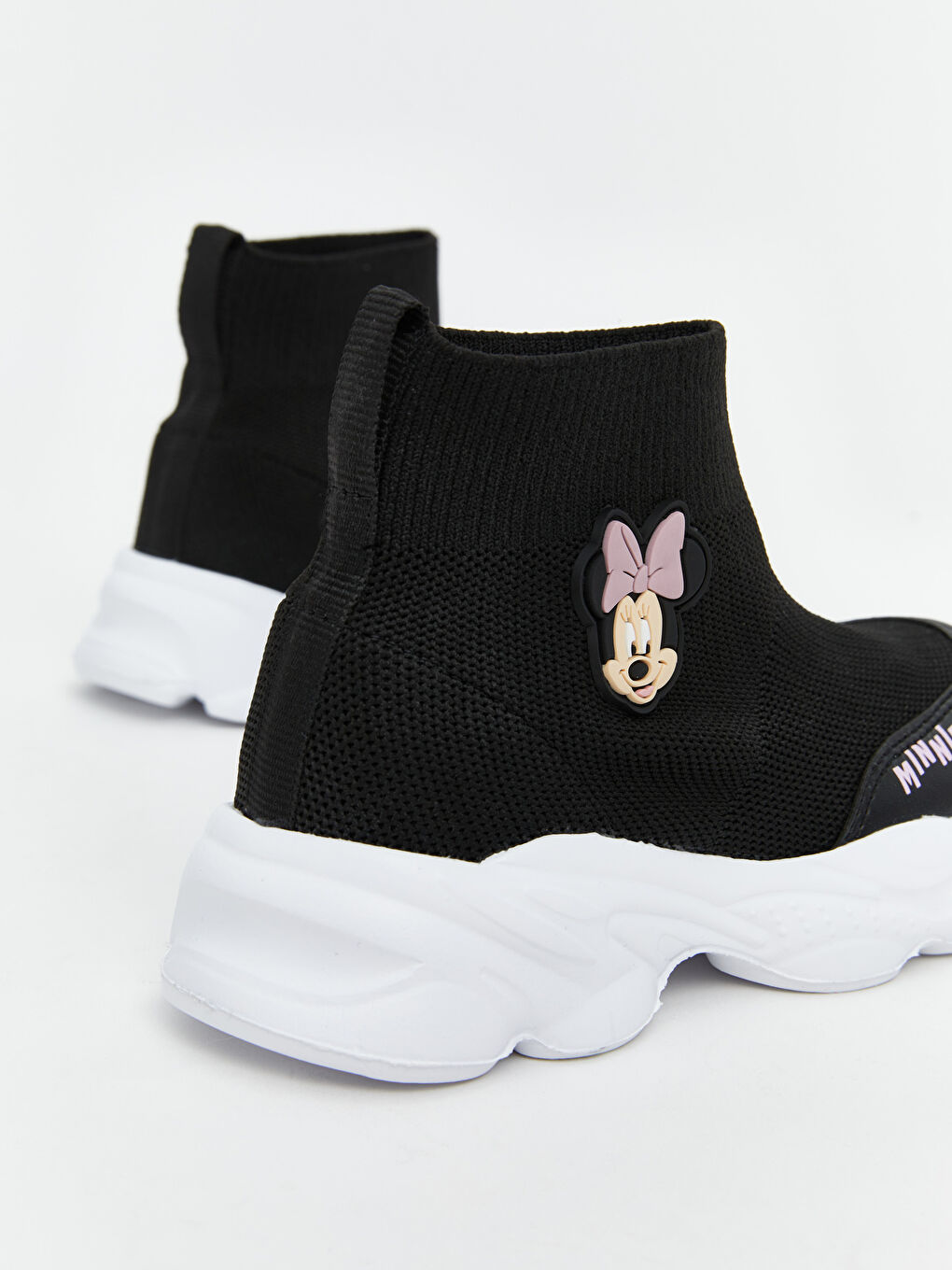 LCW STEPS Siyah Minnie Mouse Baskılı Kız Çocuk Bilek Boy Spor Ayakkabı - 3