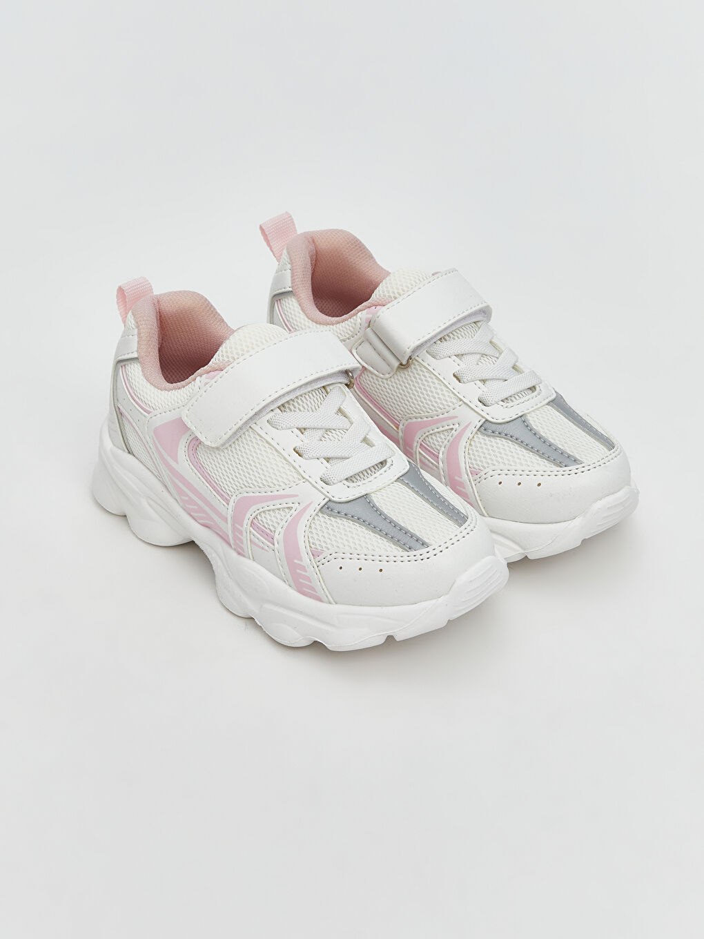 Lace-Up and Velcro Girls' Sneakers -S5GI98Z4-Q6K