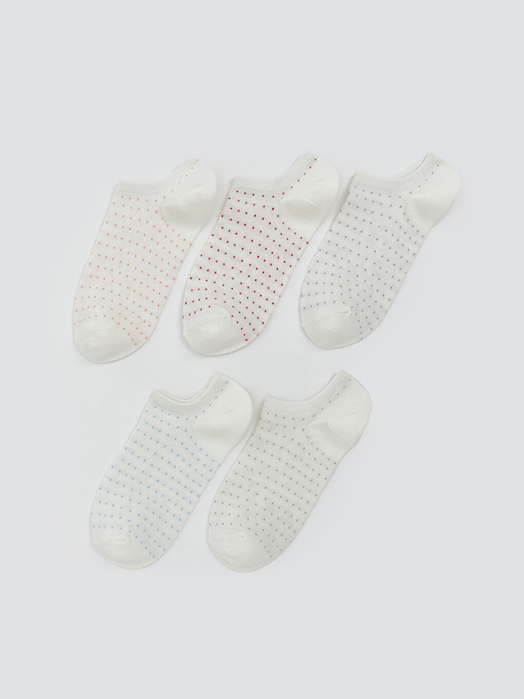 Patterned Women's Trainer Socks 5 Pack -S5GJ15Z8-FDU