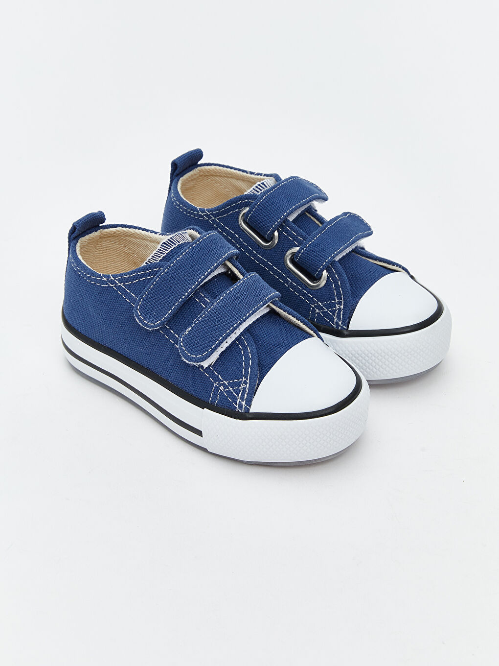 Mavi Bağcık ve Cırt Cırtlı Erkek Bebek Spor Ayakkabı-1