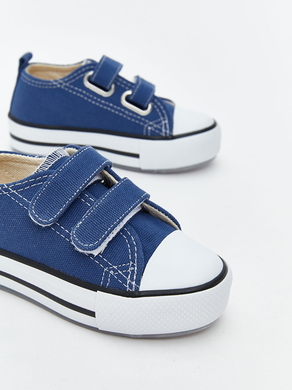 Mavi Bağcık ve Cırt Cırtlı Erkek Bebek Spor Ayakkabı-3