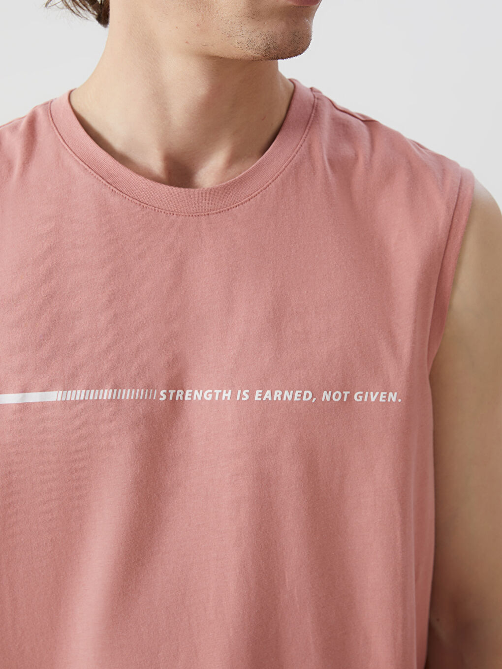 Crew Neck Printed Men's Sleeveless T-Shirt -S5GJ55Z8-YYB