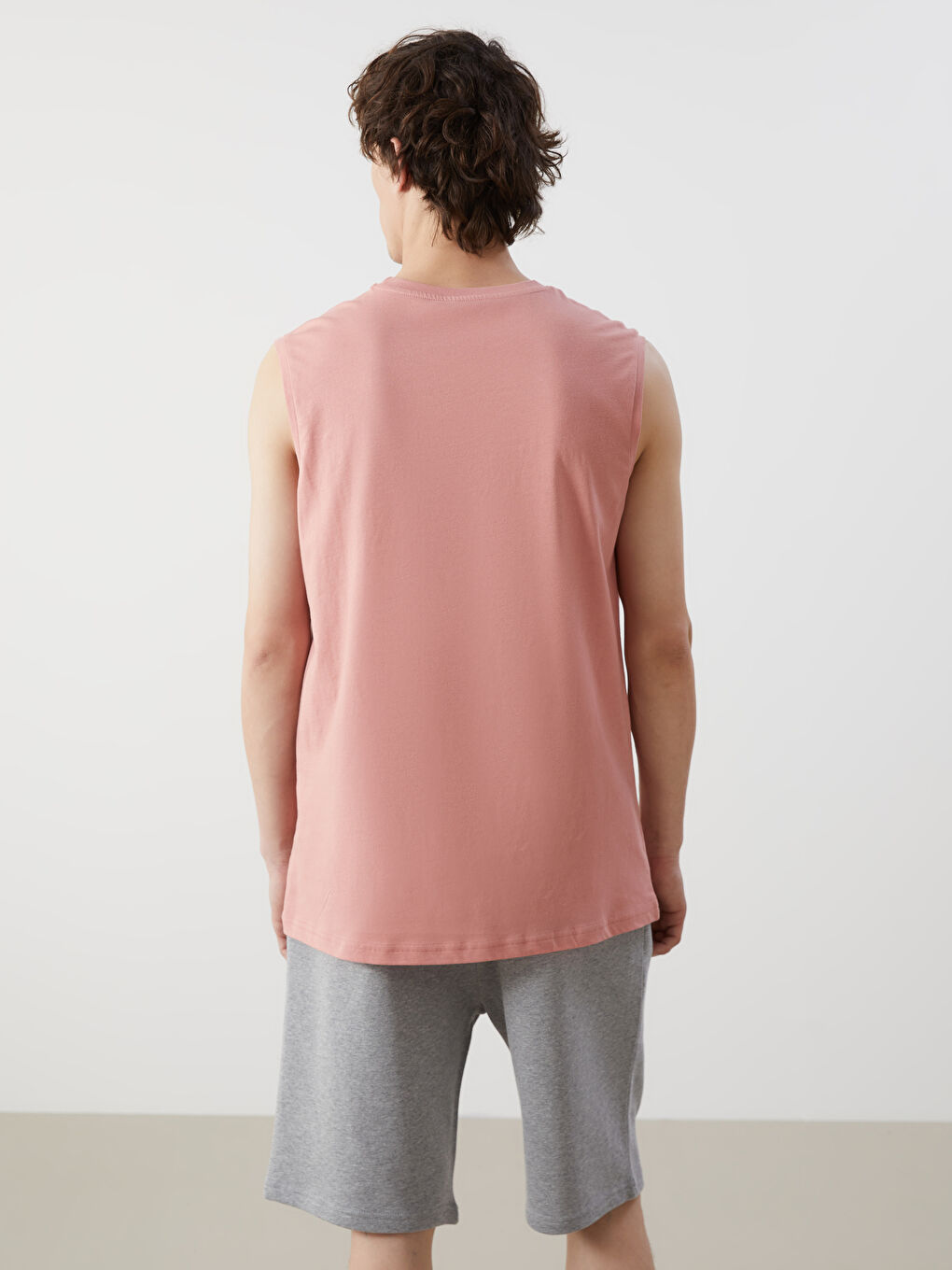 Crew Neck Printed Men's Sleeveless T-Shirt -S5GJ55Z8-YYB