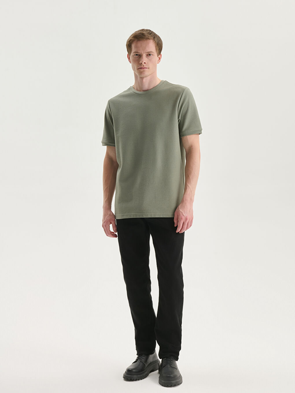 T-shirt pour Hommes à Col Rond-1