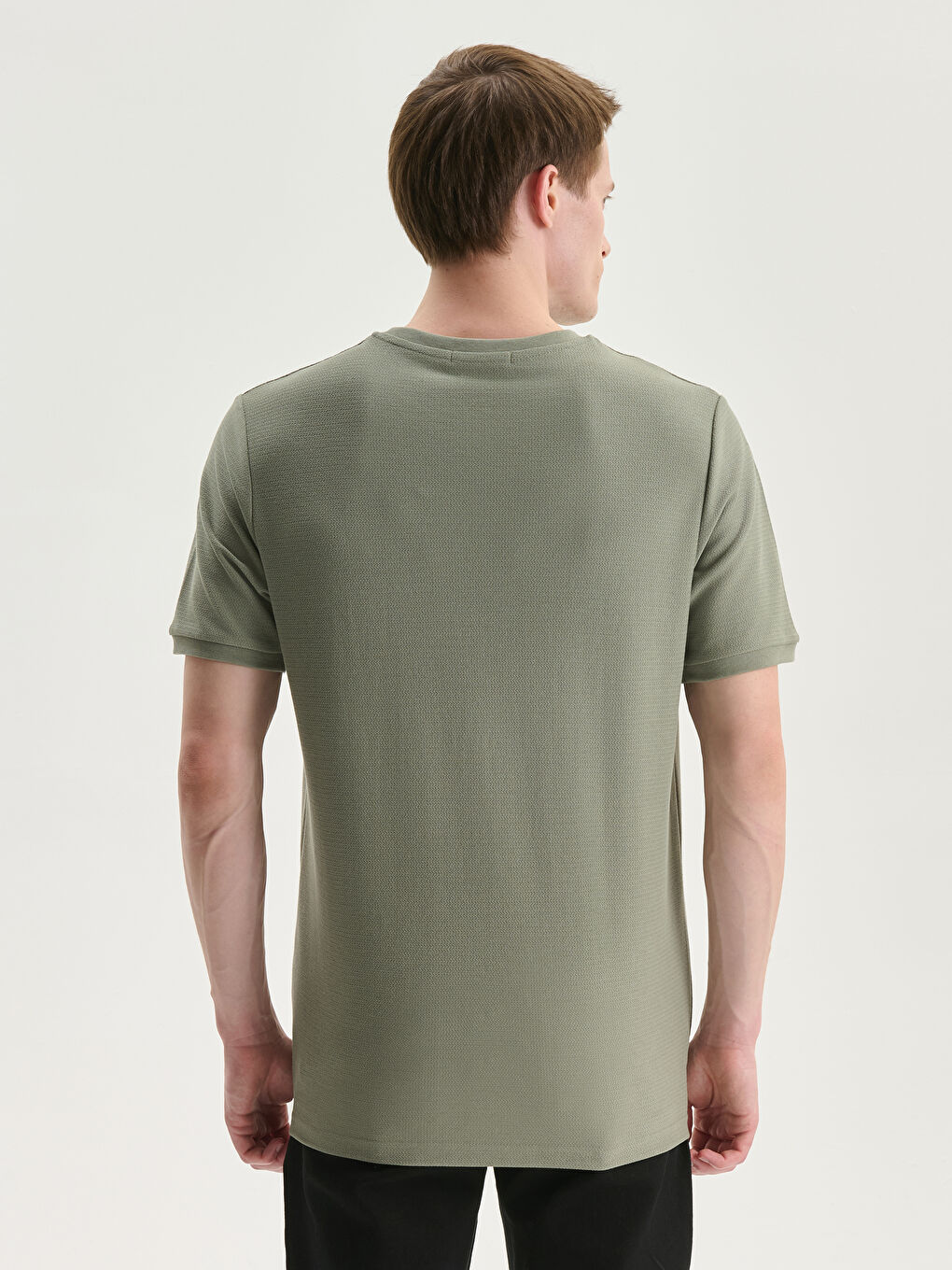 T-shirt pour Hommes à Col Rond-2