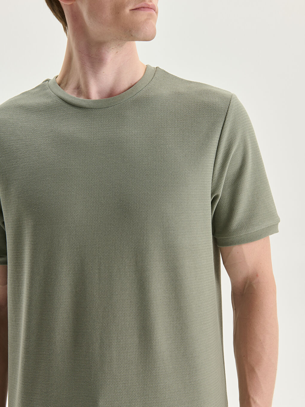 T-shirt pour Hommes à Col Rond-3