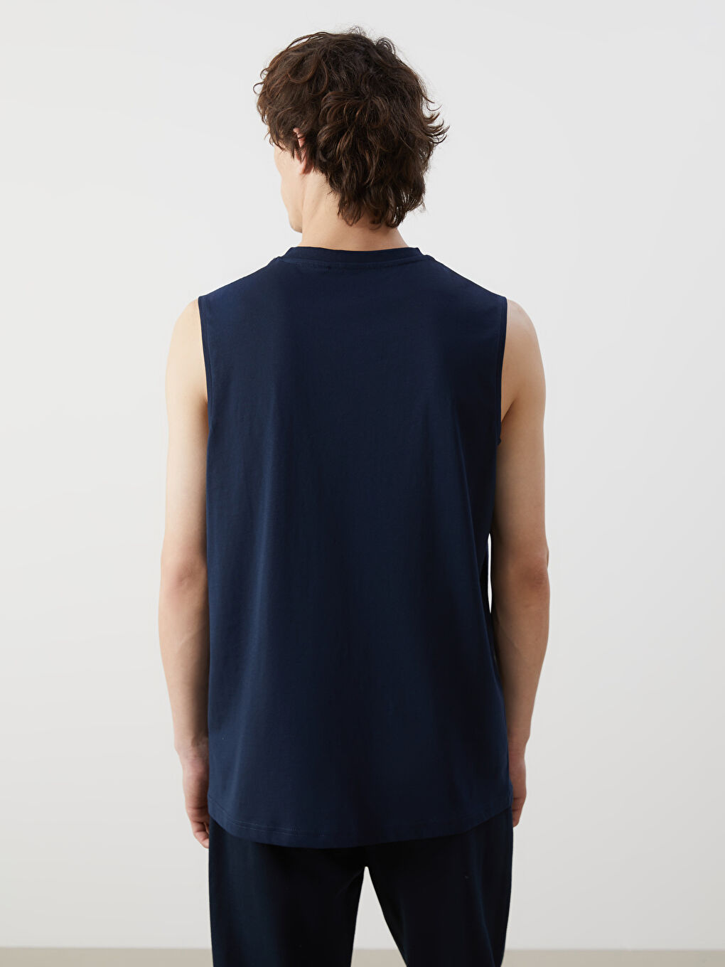 V-Neck Printed Men's Sleeveless T-Shirt -S5GJ58Z8-DWP