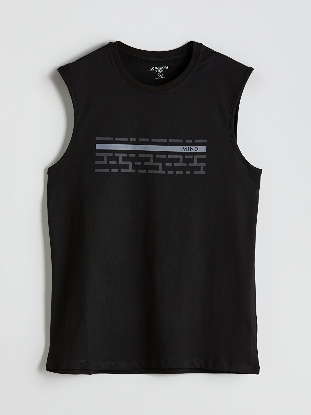 LCWAIKIKI Classic Crew Neck Printed Jersey Men's Sleeveless T-Shirt -S5GJ61Z8-CVL