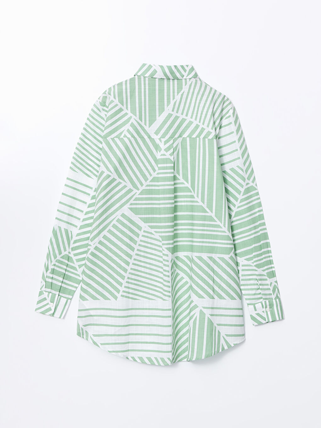 Patterned Oversize Women's Shirt Tunic -S5GJ65Z8-LRR